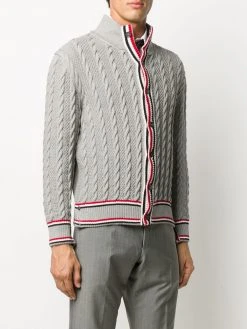 Thom Browne heritage cable knit cardigan