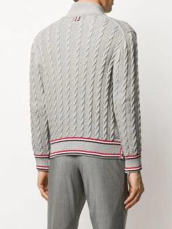 Thom Browne heritage cable knit cardigan