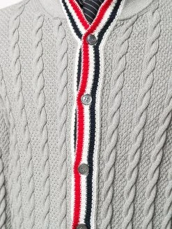 Thom Browne heritage cable knit cardigan
