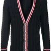 Thom Browne cable knit V-neck cardigan