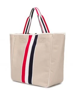 Thom Browne RWB-stripe tote bag