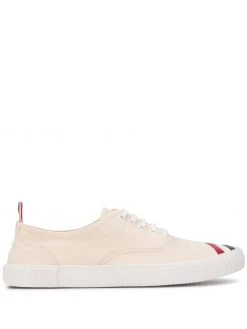 Thom Browne heritage RWB-stripe canvas sneakers