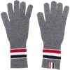 Thom Browne merino wool stripe rib gloves