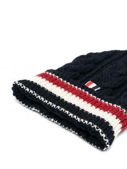 Thom Browne cable-knit beanie hat