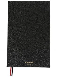 Thom Browne pebbled leather blank notebook