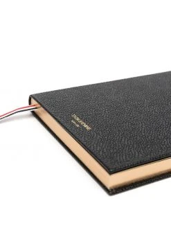 Thom Browne pebbled leather blank notebook