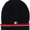 Thom Browne knitted merino beanie hat