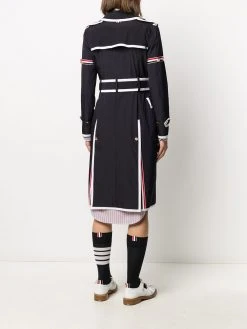 Outlet π Thom Browne Contrast trim trench coat trench coats & raincoats of women π₯° 10 Thom Browne contrast-trim trench coat