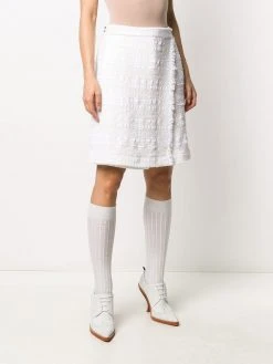 Outlet π Thom Browne Frayed tweed wrap shorts knee-length shorts of women βοΈ 7 Thom Browne frayed tweed wrap shorts