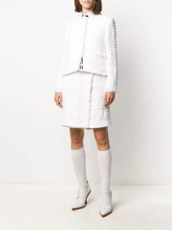 Thom Browne frayed tweed wrap shorts