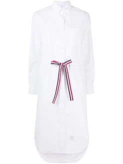 Thom Browne belted shirt dress