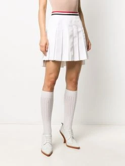 Thom Browne RWB-stripe pleated skirt