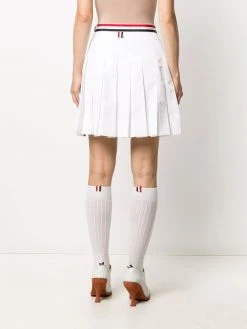 Thom Browne RWB-stripe pleated skirt