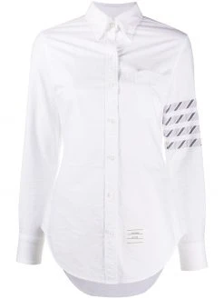 Thom Browne 4-Bar stripe long-sleeve shirt