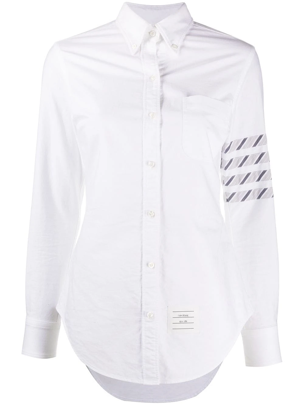 Cheap π Thom Browne 4 Bar stripe long sleeve shirt shirts of women π 1 Thom Browne 4-Bar stripe long-sleeve shirt