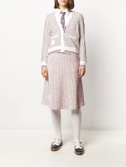 Thom Browne RWB-stripe mid-length skirt