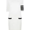 Thom Browne Hector four-bar stripe midi dress
