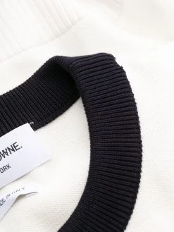 Thom Browne Hector four-bar stripe midi dress