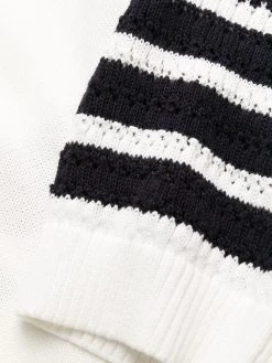 Thom Browne Hector four-bar stripe midi dress