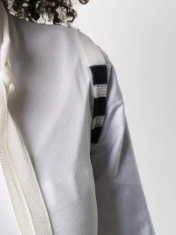 Deals ⌛ Thom Browne 4 Bar stripe tie crew neck top knitted tops of women ✨ 9 Thom Browne 4-Bar stripe tie crew neck top