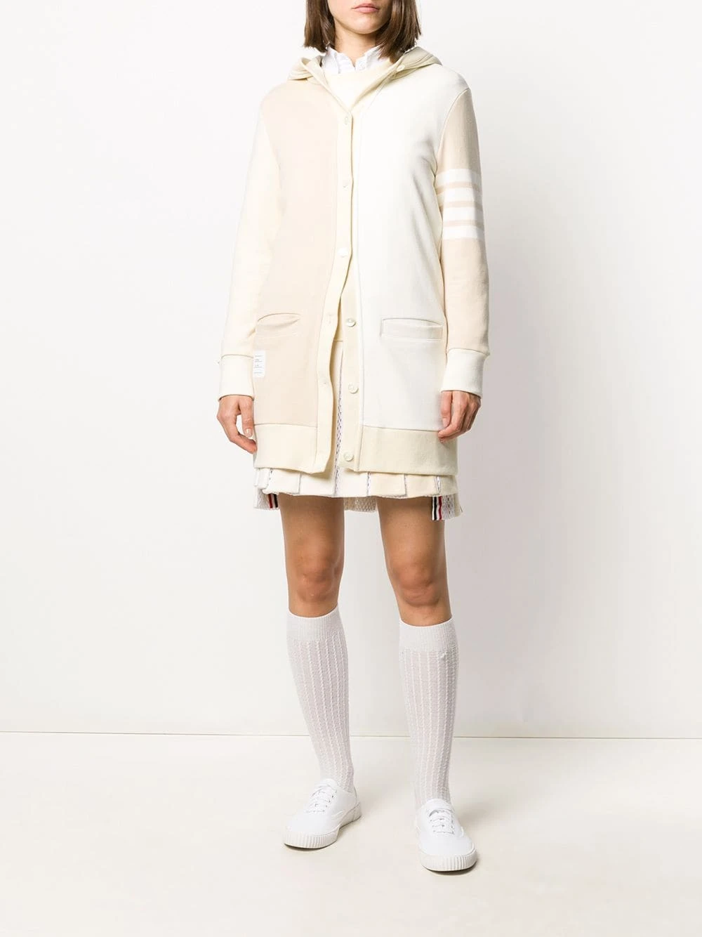 Best Pirce π Thom Browne Mid length hooded cardigan cardigans of women π 2 Thom Browne mid-length hooded cardigan