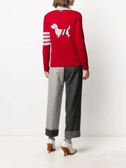 Thom Browne Hector Icon intarsia V-neck cardigan