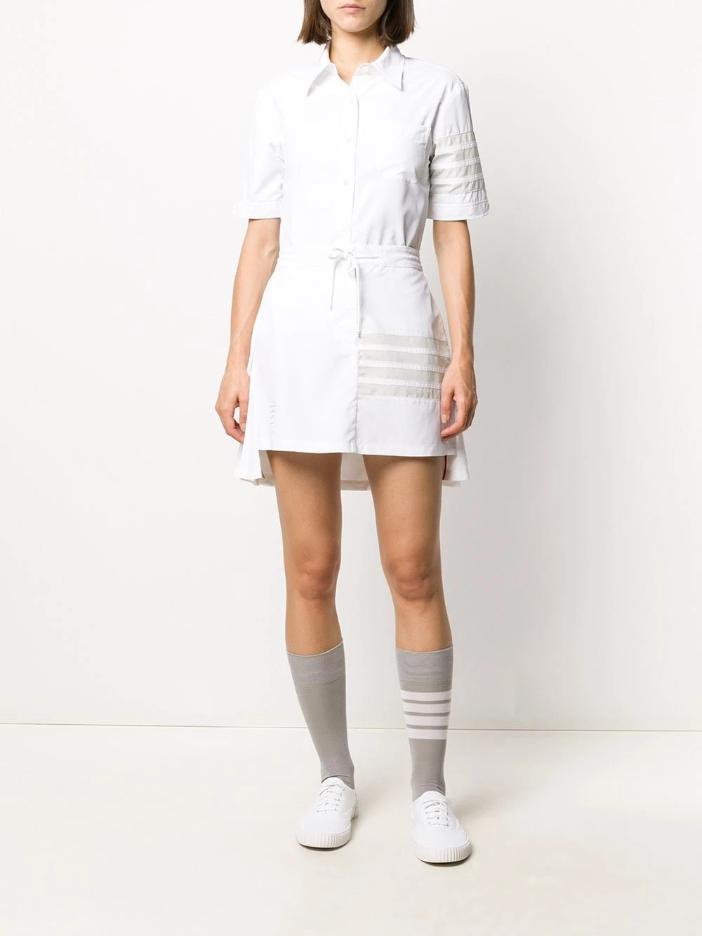 Promo βοΈ Thom Browne Pleated back mini skirt a-line skirts of women π₯° 2 Thom Browne pleated back mini skirt