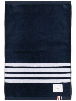 Thom Browne terry 4-Bar small gym towel