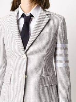 Best Pirce ⌛ Thom Browne 4 Bar stripe seersucker sportcoat blazers of women ⭐ 9 Thom Browne 4-Bar stripe seersucker sportcoat