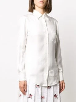 Budget π Thom Browne RWB stripe classic shirt shirts of women β€οΈ 7 Thom Browne RWB-stripe classic shirt