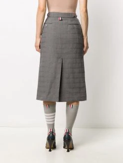 Best Sale β€οΈ Thom Browne Windowpane tweed sack skirt straight skirts of women π 8 Thom Browne windowpane-tweed sack skirt