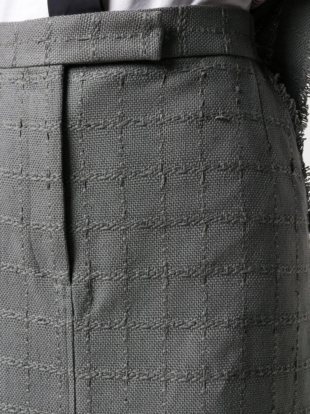 Best Sale β€οΈ Thom Browne Windowpane tweed sack skirt straight skirts of women π 5 Thom Browne windowpane-tweed sack skirt