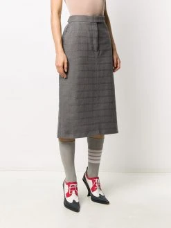Best Sale β€οΈ Thom Browne Windowpane tweed sack skirt straight skirts of women π 7 Thom Browne windowpane-tweed sack skirt