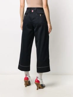 Discount ❤️ Thom Browne Stitching detail cropped trousers cropped pants of women ⭐ 10 Thom Browne stitching-detail cropped trousers