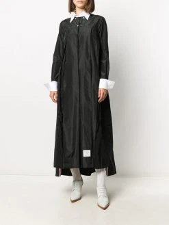 Promo π Thom Browne Contrasting collar pleated shirt dress day dresses of women 𧨠8 Thom Browne contrasting-collar pleated shirt dress