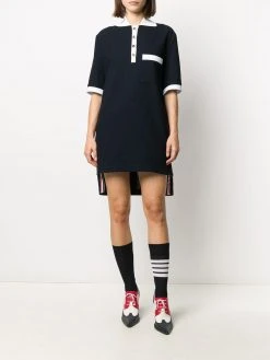Thom Browne RWB-stripe polo dress