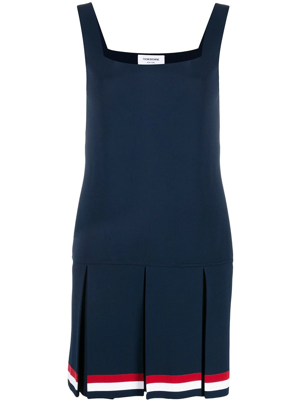 Wholesale 🎁 Thom Browne RWB stripe pleated dress day⌛ dresses of women ✨ 1 Thom Browne RWB-stripe pleated dress