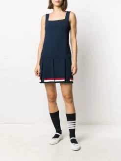 Thom Browne RWB-stripe pleated dress
