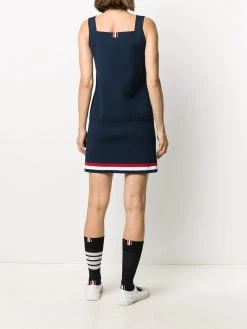 Wholesale 🎁 Thom Browne RWB stripe pleated dress day⌛ dresses of women ✨ 10 Thom Browne RWB-stripe pleated dress