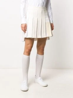 Thom Browne 4-Bar pleated mini skirt