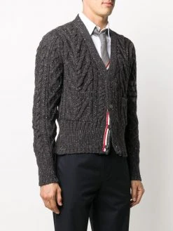 Discount π Thom Browne 4 Bar Aran cardigan cardigans of men π 7 Thom Browne 4-Bar Aran cardigan