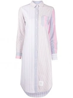 Thom Browne RWB midi shirt dress