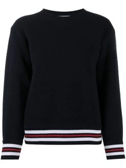 Thom Browne knitted stripe detail jumper