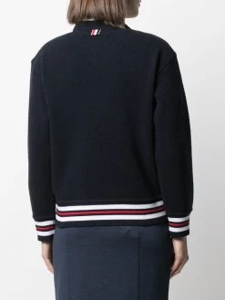Thom Browne knitted stripe detail jumper