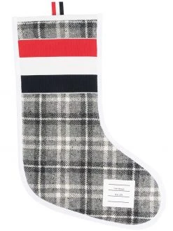 Thom Browne tartan wool holiday stocking