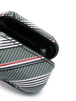 Thom Browne stripe-pattern AirPods case