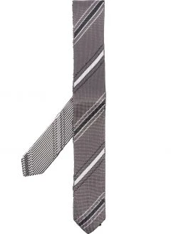Thom Browne diagonal stripe knitted tie