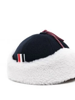 Thom Browne shearling hunting cap