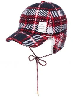 Thom Browne tartan baseball cap