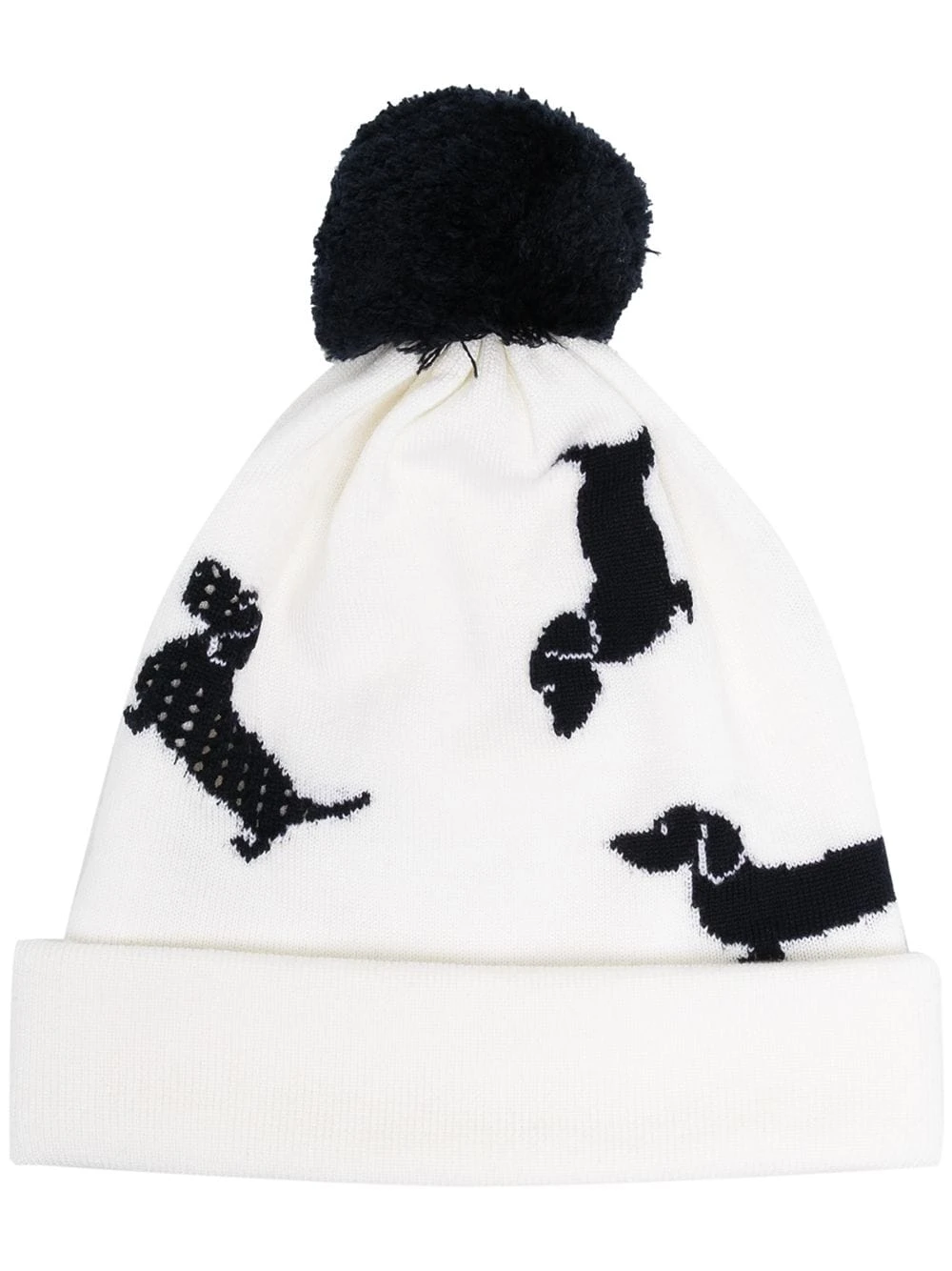 Discount π Thom Browne Pompom detail dog beanie hats of men π 1 Thom Browne pompom detail dog beanie